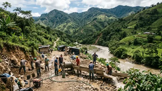 14 Killed in Illegal Gold Mine Collapse in Colombia's Nariño, Rescue Operations Concluded