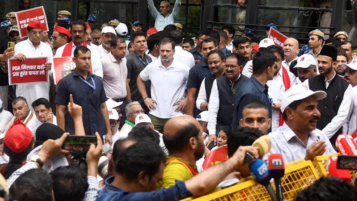 Barricades in the Capital: Opposition MPs March on India's Election Commission Over Voter-Roll Purge